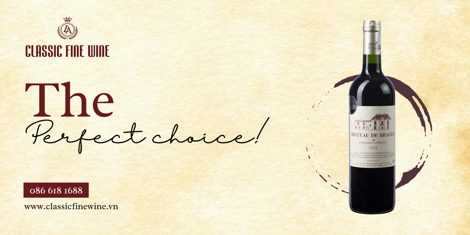 CHATEAU DE BRAGUE 2015 AOC Bordeaux Superieur