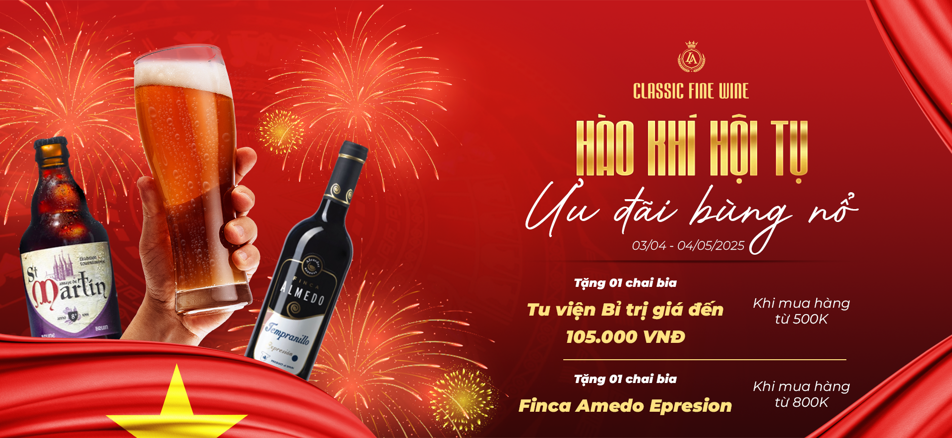 Banner km Hùng Vuong, 30/4 & 1/5